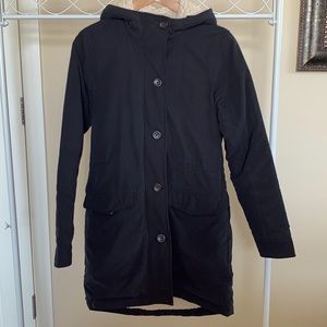 EUC Abercrombie parka matte black vintage